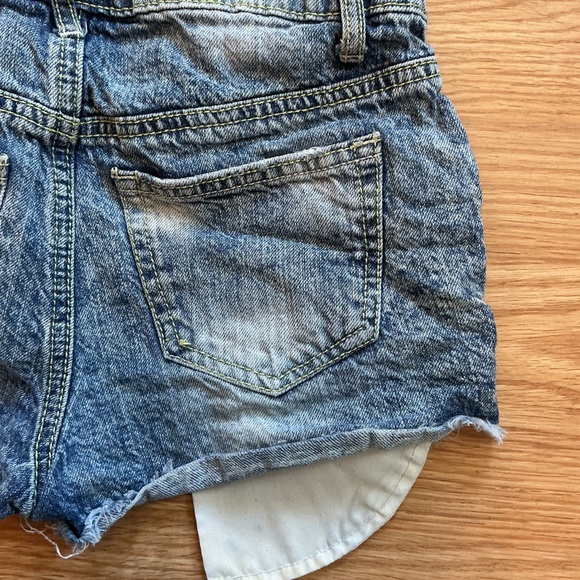 Mossimo Supply Co. Women's Ripped Jean Shorts - Blue - Picture 4 of 7